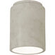 Radiance Cylinder LED 6.5 inch Antique Patina Flush-Mount Ceiling Light