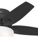 Newsome 42 inch Matte Black with Dark Gray Oak/Matte Black Blades Ceiling Fan