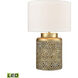 Giralda 18 inch 60.00 watt Antique Gold Table Lamp Portable Light