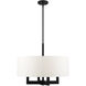 Cresthaven 4 Light 24 inch Black Chandelier Ceiling Light