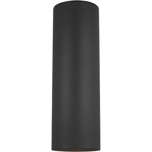 Outdoor Cylinders 2 Light 18.25 inch Black Outdoor Wall Lantern