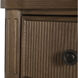 Andrea 33.25 X 28.25 inch Satin Oak and Antique Bronze Nightstand
