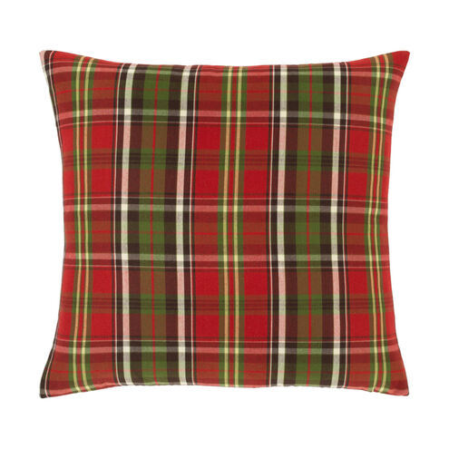 Allison 18 X 18 inch Cherry/Dark Brown/Grass Green/Ivory/Bright Yellow Pillow Cover