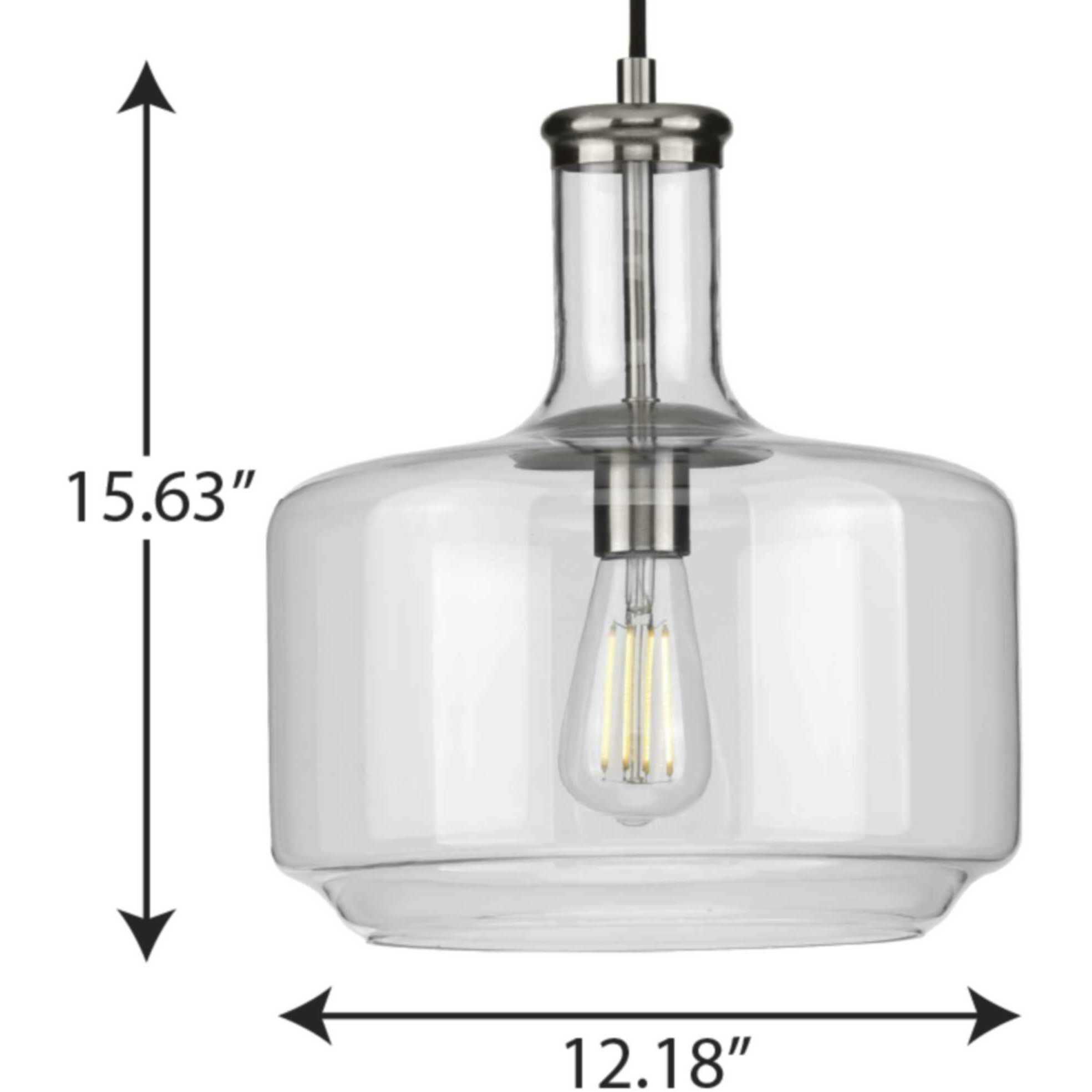 Latrobe 1 Light Brushed Nickel Pendant Ceiling Light