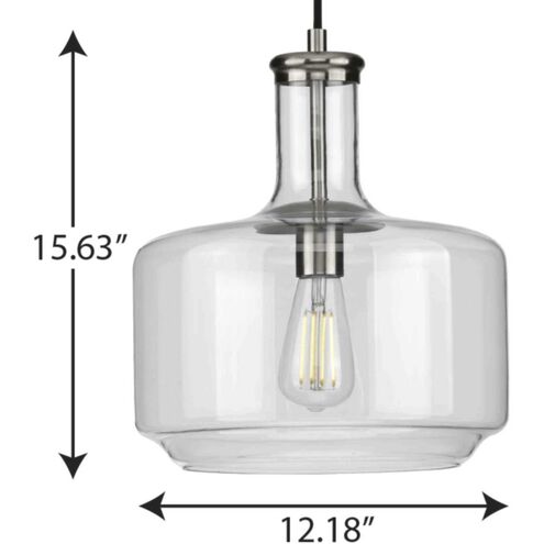 Latrobe 1 Light Brushed Nickel Pendant Ceiling Light