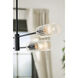 Velestino 4 Light 47.5 inch Black Linear Chandelier Ceiling Light