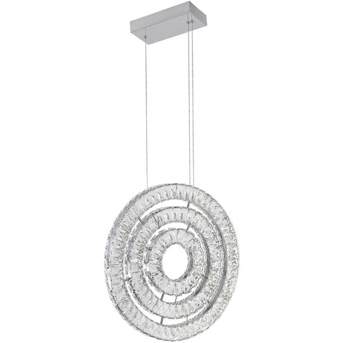 Celina LED 20 inch Chrome Down Chandelier Ceiling Light