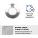 Inground Indicator Light 12 2 watt Stainless Steel Path Indicator Light in 3000K Warm White LED, WAC Landscape