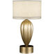 Allegretto 33 inch 150 watt Gold Table Lamp Portable Light