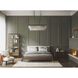 Glimmer 4 Light 34 inch Antique Bronze Linear Chandelier Ceiling Light, Design Series