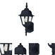 Builder Cast 1 Light 16.75 inch Black Outdoor Wall Mount