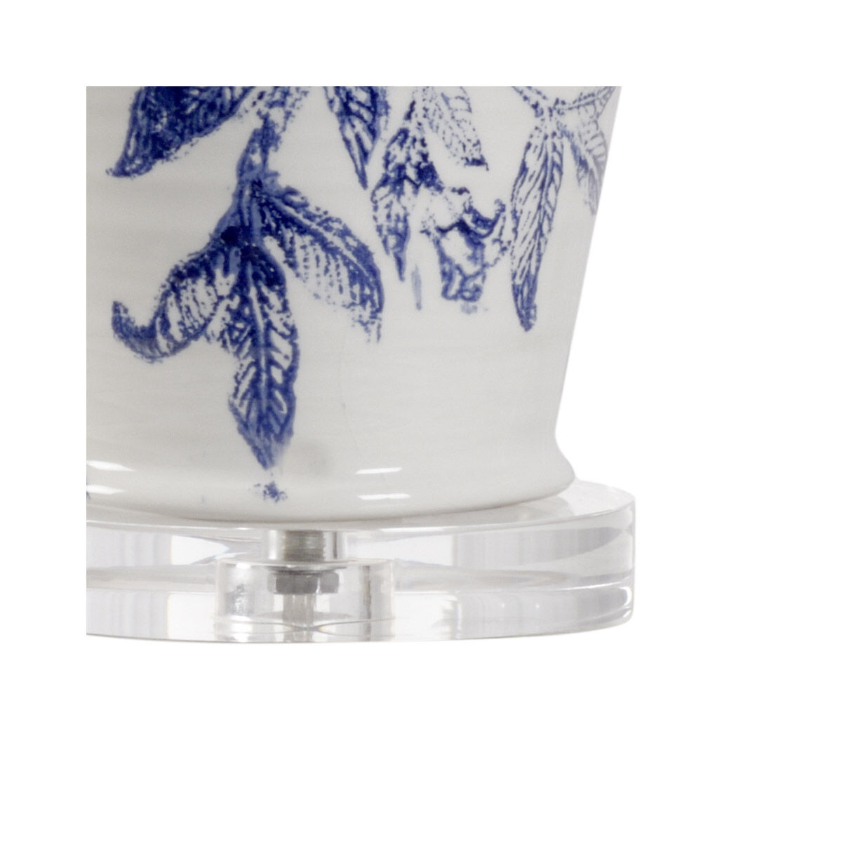 Vietri 28 inch 100 watt White/Blue Glaze Table Lamp Portable Light