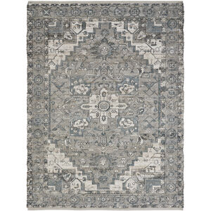 Pongola 122 X 94 inch Natural and Teal Indoor Rug, 7'10" x 10’2" ft