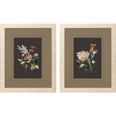Florals Collection Gray Framed Art