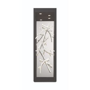 Aerie LED 20 inch Silver and Black Outdoor Wall Sconce, Both Indoor/Outdoor