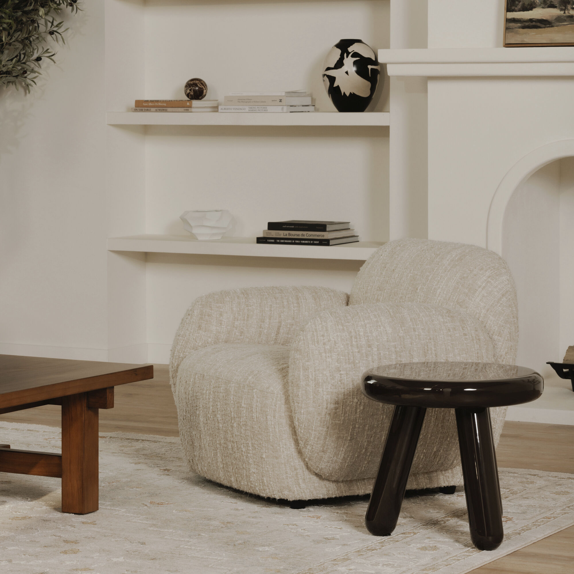 Joy 19 X 19 inch Dark Brown Accent Table