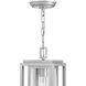 Coastal Elements Republic LED 7 inch Satin Nickel Outdoor Hanging Lantern, Estate Series