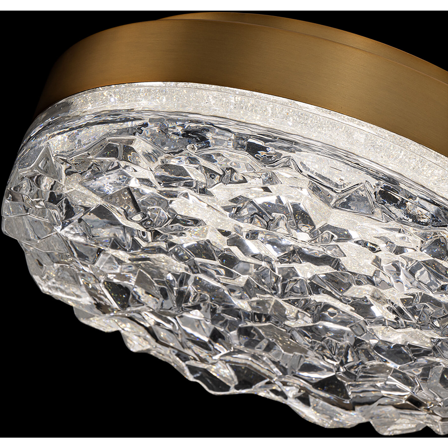 Beyond Bramble LED 11.88 inch Aged Brass Flush Mount Ceiling Light