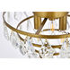 Ella 3 Light 12 inch Brass Flush Mount Ceiling Light