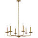 Cohen 6 Light 30 inch Brass Pendant Ceiling Light