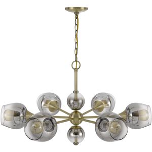 Pendleton 6 Light 32 inch Antique Brass Chandelier Ceiling Light