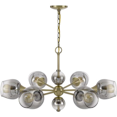Pendleton 6 Light 32 inch Antique Brass Chandelier Ceiling Light