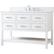 Sinclaire 48 X 22 X 34 inch White Vanity Sink Set