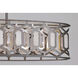 Hexly 5 Light 44 inch Bronze and Sultry Silver Island Light Ceiling Light