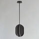 Interval LED 7.75 inch Black Single Pendant Ceiling Light