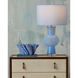 Duende 29.5 inch 150 watt Blue and Clear Table Lamp Portable Light