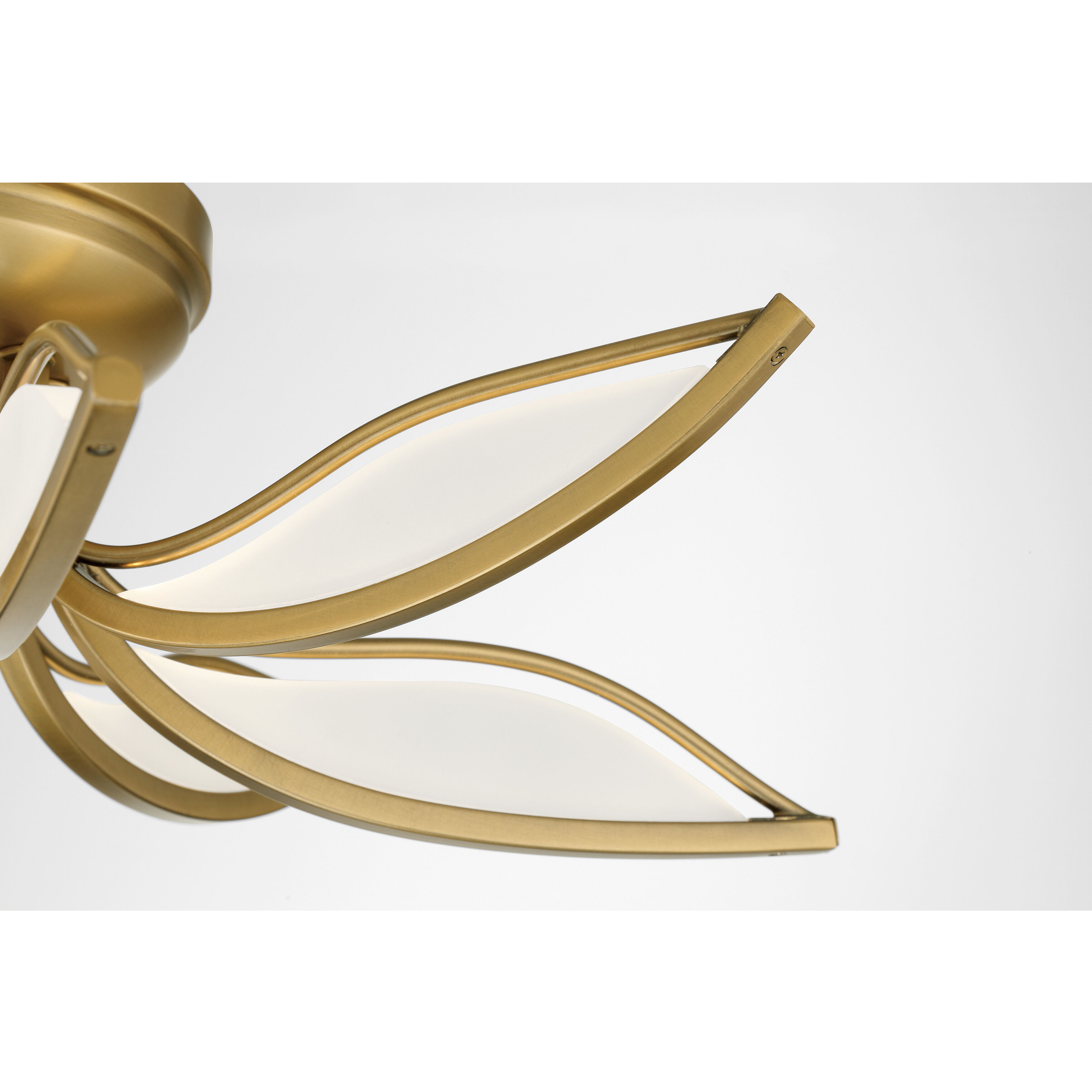 Papilio LED 21 inch Legacy Brass Flush Mount Ceiling Light