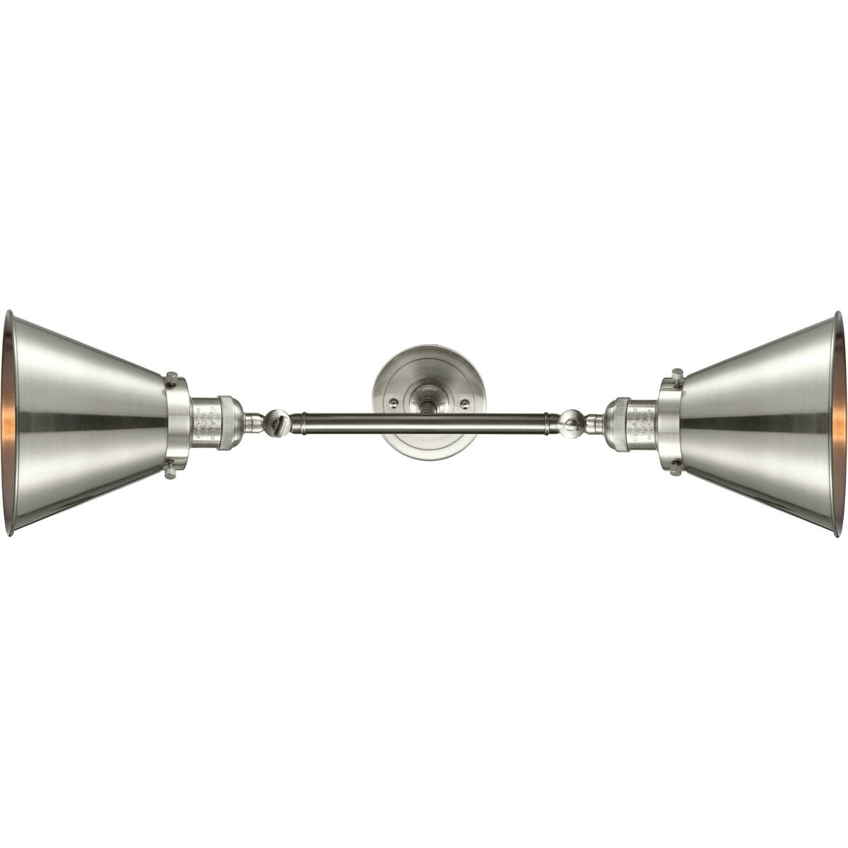 Franklin Restoration Appalachian 2 Light 18 inch Brushed Satin Nickel Bath Vanity Light Wall Light, Franklin Restoration