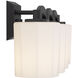 Whitney 4 Light 33 inch Black Bathroom Vanity Light Wall Light