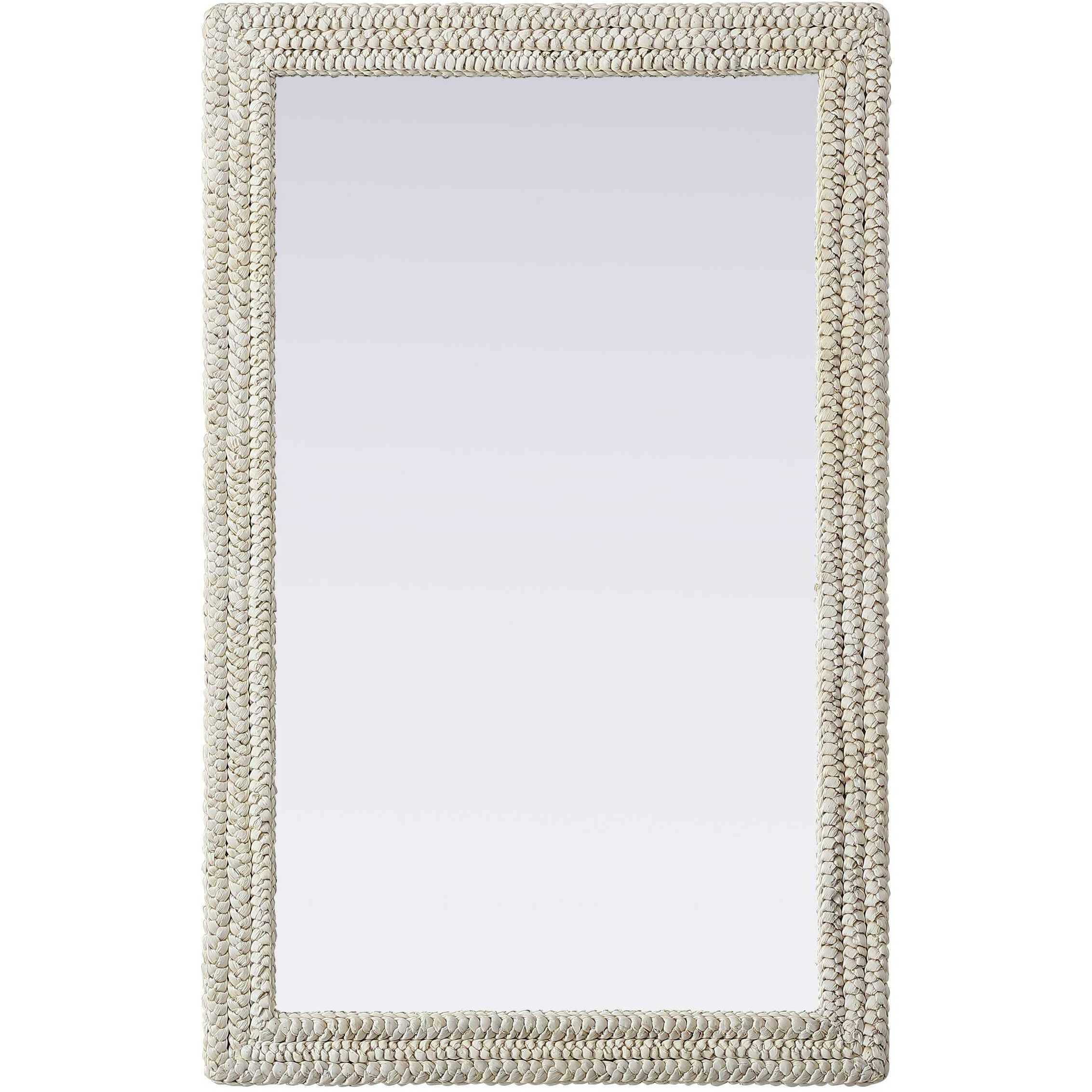 Marlowe 55 X 35 inch Linen White Mirror