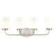 Winslow 4 Light 28 inch Brushed Nickel Vanity Light Wall Light
