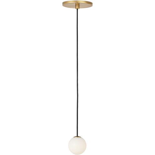 Sean Lavin Orbet LED 3 inch Hand Rubbed Antique Brass Pendant Ceiling Light