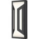 Banff LED 12 inch Sand Black Outdoor Wall Light in Soft Sand Black