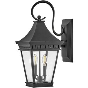 Heritage Chapel Hill LED 23 inch Museum Black Outdoor Wall Mount Lantern