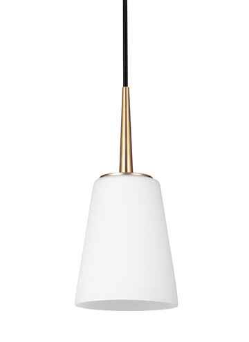 Driscoll 1 Light 5.25 inch Satin Brass Pendant Ceiling Light