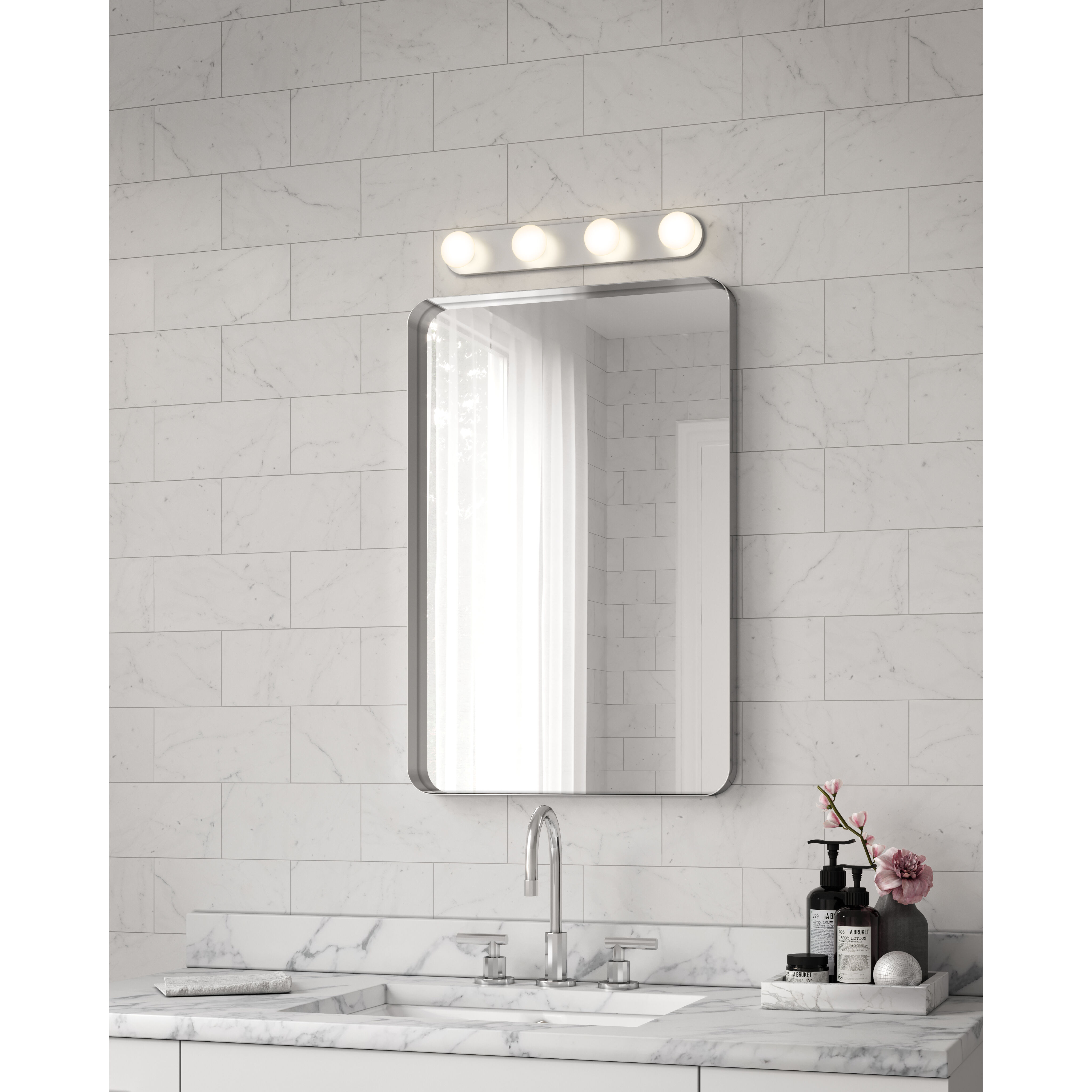 Rezz LED 16 inch Chrome Bath Vanity Light Wall Light