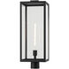 Branner 1 Light 25.5 inch Black Textured Outdoor Post Lantern