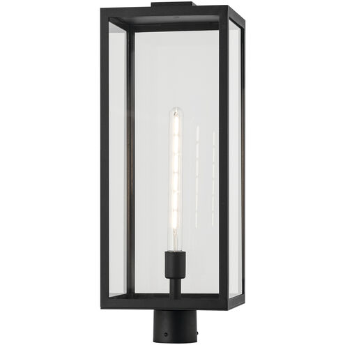 Branner 1 Light 25.5 inch Black Textured Outdoor Post Lantern