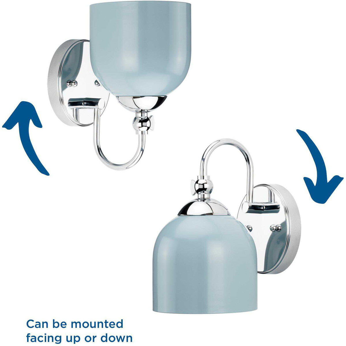 Dalton 1 Light 7 inch Polished Chrome Bath Vanity Wall Light