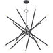 Soho 14 Light 40 inch Scandinavian Gray with Brushed Nickel Accents Foyer Chandelier Ceiling Light