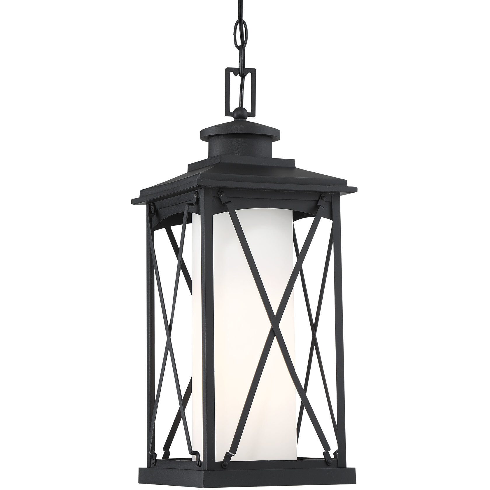 Lansdale 1 Light 8.5 inch Coal Outdoor Chain Hung Lantern, The Great Outdoors