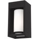 Bleecker 1 Light 9 inch Black Outdoor Wall Lantern