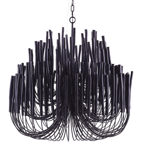 Tilda 6 Light 36 inch Black Chandelier Ceiling Light, Large