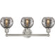 Edison Rochester 3 Light 23.88 inch Brushed Satin Nickel Bath Vanity Light Wall Light