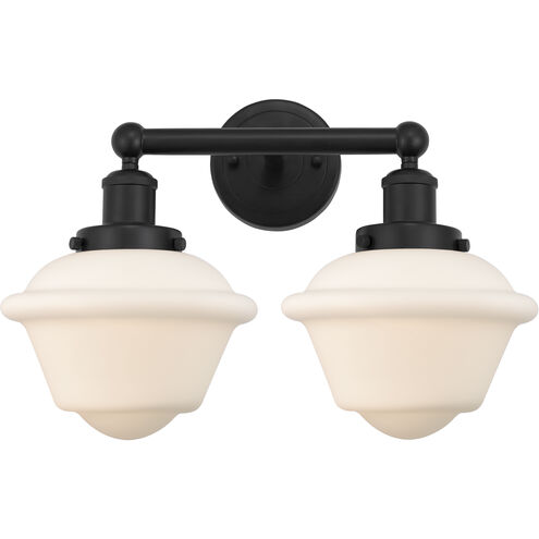 Oxford 2 Light 15.5 inch Matte Black Bath Vanity Light Wall Light