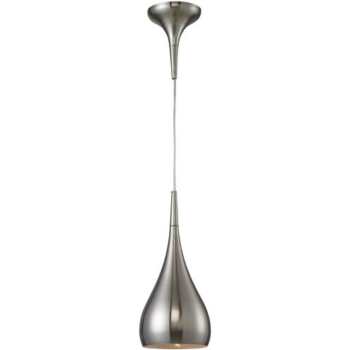 Lindsey 1 Light 6 inch Satin Nickel Mini Pendant Ceiling Light in Incandescent